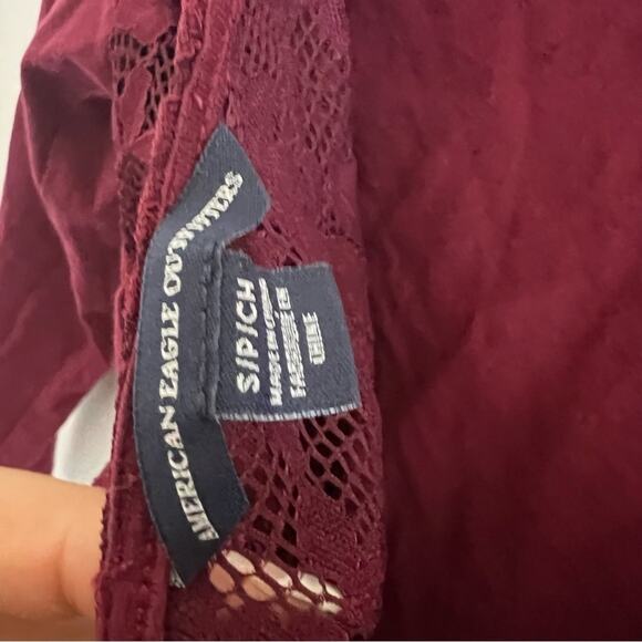 American Eagle Bundle of Two Cross Back Green and Maroon Small - Picture 5 of 10